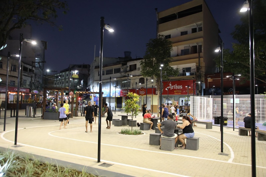 Praça de Vila Palestina, em Cariacica, também foi revitalizada. Foto: Prefeitura de Cariacica