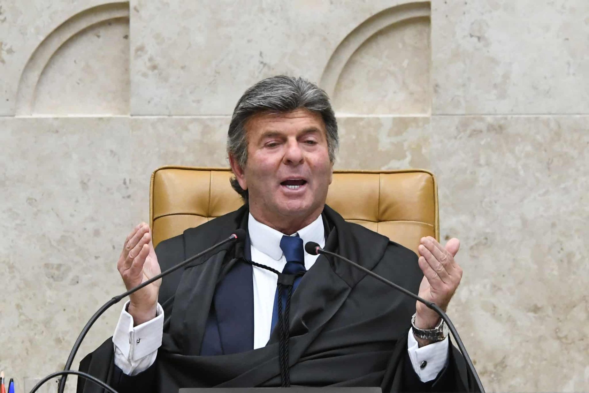 O ministro Luiz Fux divergiu da decisão da Primeira Turma do Supremo sobre cautelares a Bolsonaro por falta de provas concretas de fuga. Foto: Carlos Moura/SCO/STF