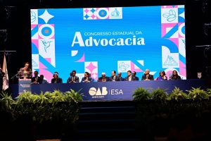 Presidente da OAB-ES defende equilíbrio democrático Congresso Estadual da Advocacia foi realizado nesta quarta (13) e quinta-feira (14) no Espaço Patrick Ribeiro. Foto: Rodrigo Gavini