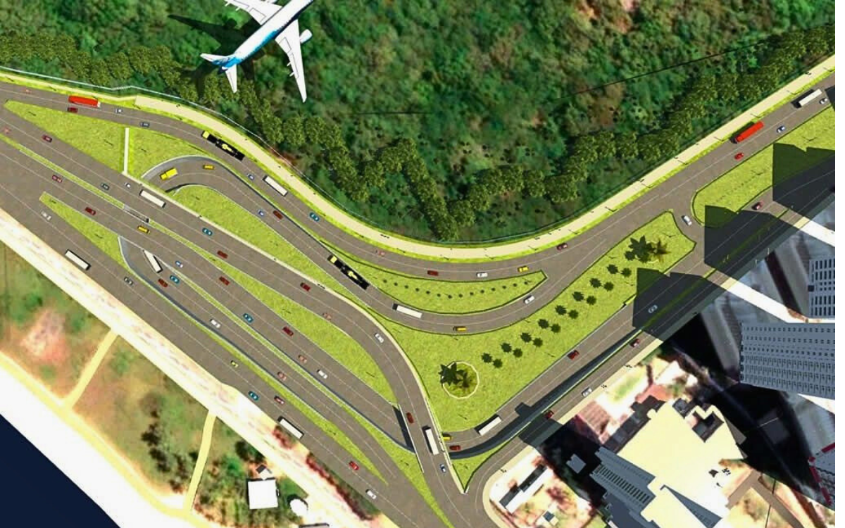 Imagem de como ficará o mergulhão em Jardim Camburi. Foto: Prefeitura de Vitória