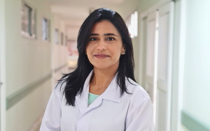 Kristiane Rocha é pneumologista. Foto: Hospital Evangélico de Vila Velha. 