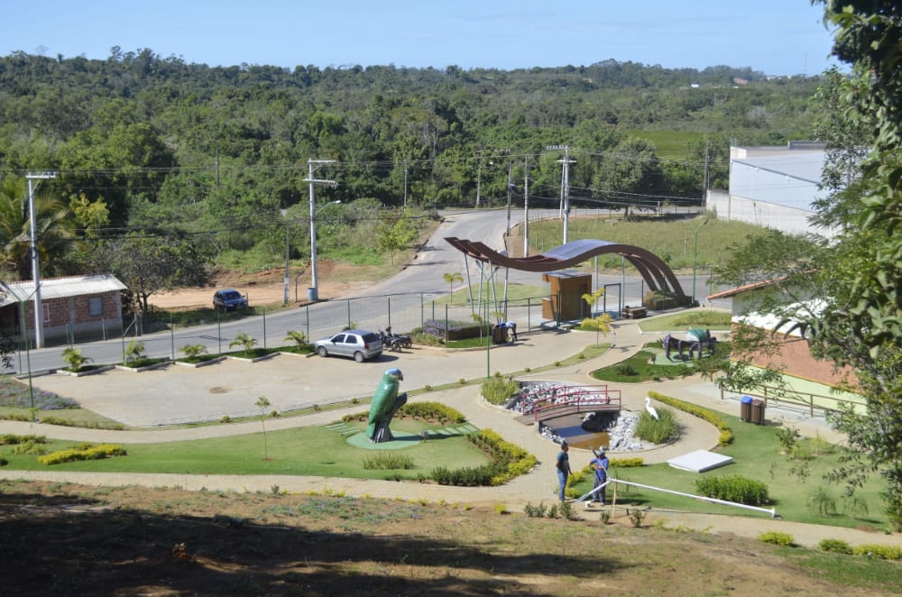 O Parque RDS Papagaio funciona das 7h às 18h, no bairro Nova Jerusalém. Foto: Prefeitura de Anchieta/Divulgação