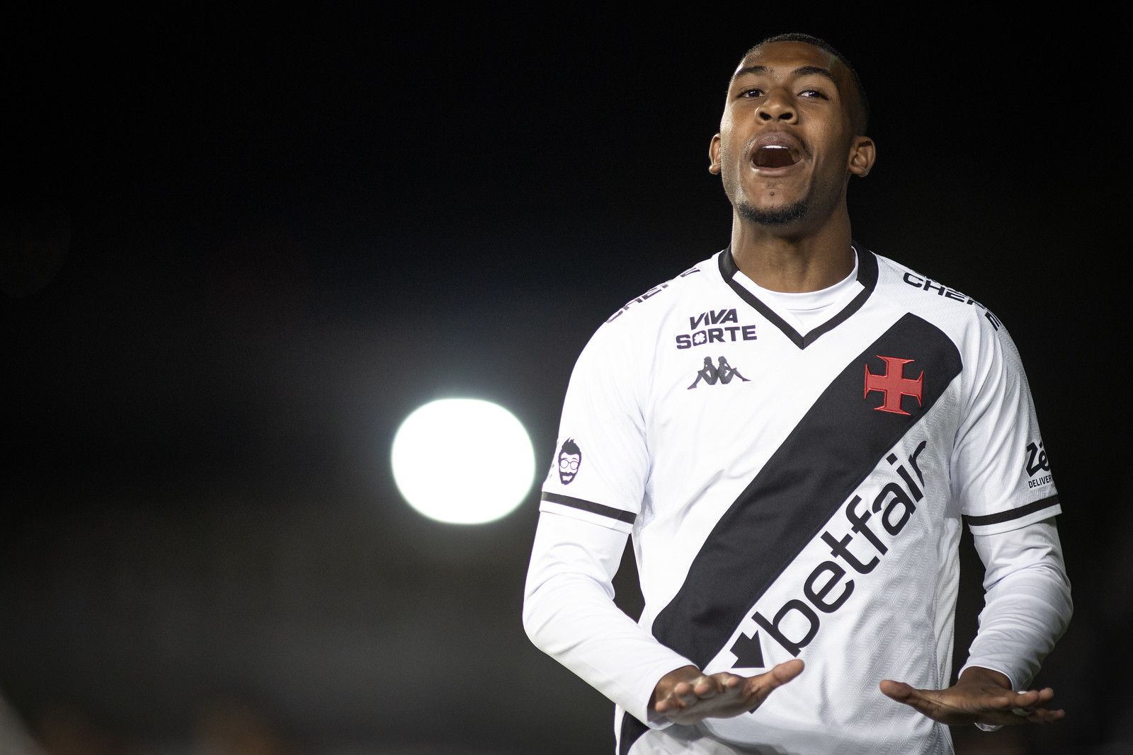 Vasco comemora a vitória contra o Cruzeiro no Brasileirão. Foto: Matheus Lima/Vasco