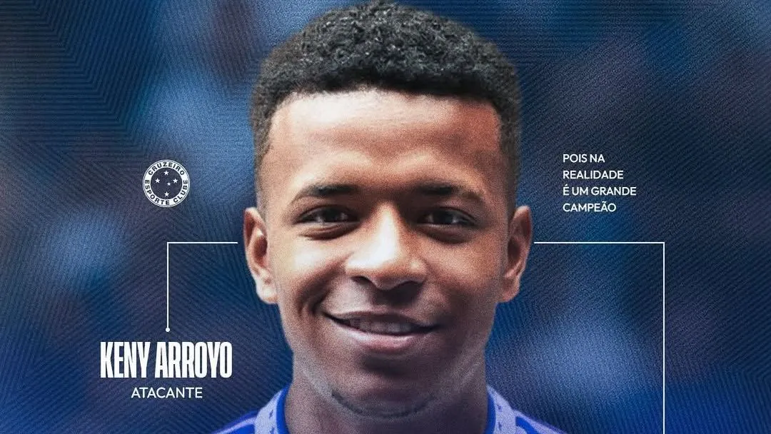 Cruzeiro anuncia contratação do jovem atacante equatoriano Keny Arroyo, ex-Besiktas, até 2029/ Reprodução:@cruzeiro - instagram