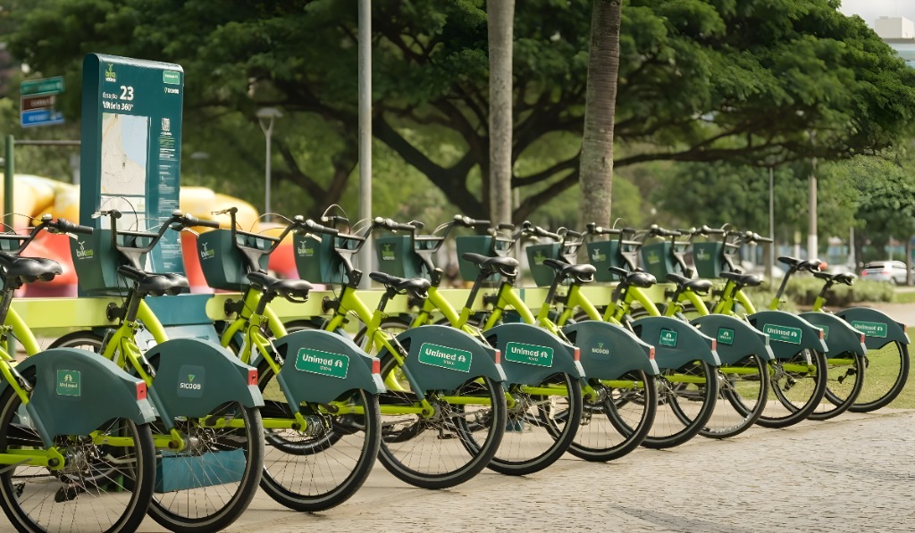 bicicletas compartilhadas do Bike Vitória e do BikES, em Vila Velha, serão gratuitas durante todo o dia. Foto: divulgação