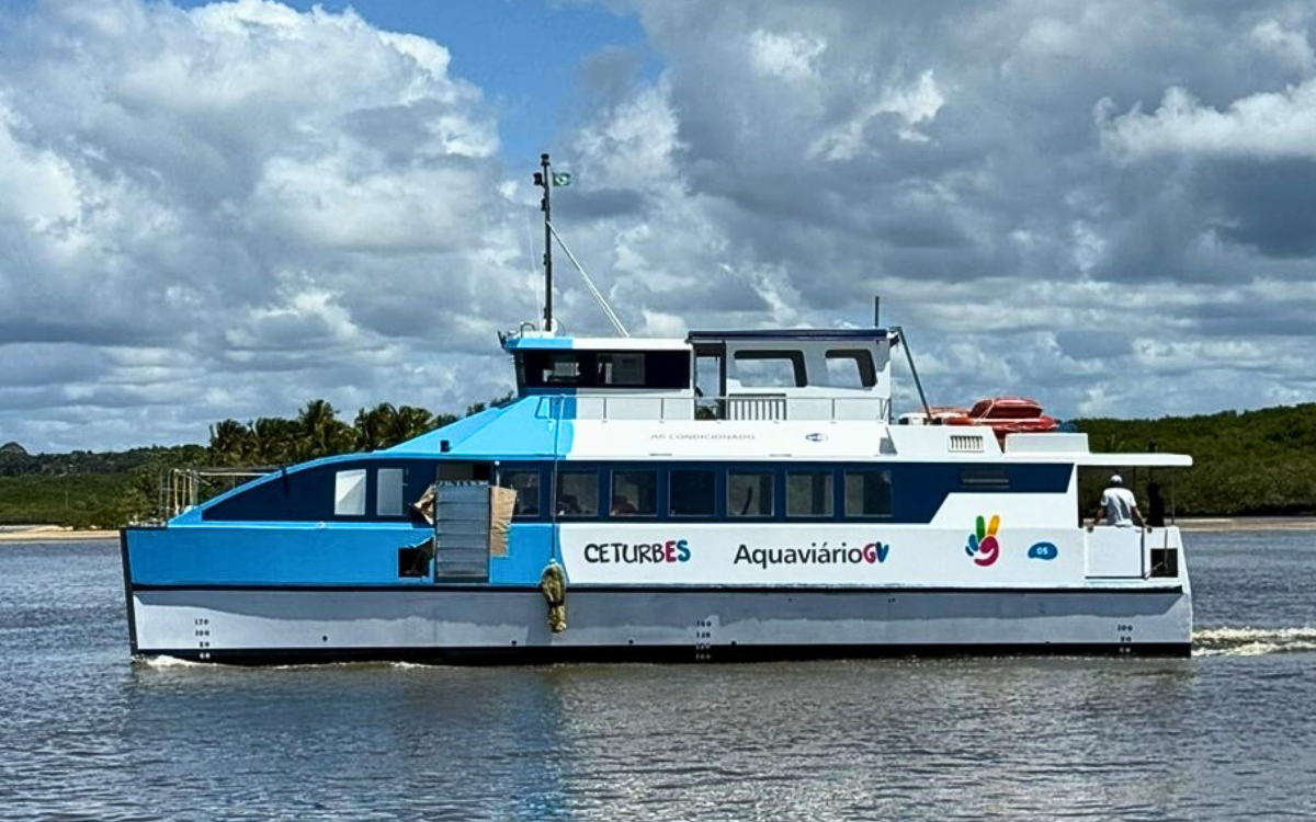 Sistema Aquaviário ganha nova embarcação. Foto: Governo do ES