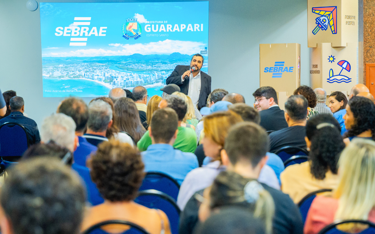 Lançamento do Plano Municipal do Turismo de Guarapari. Foto: Divulgação/Prefeitura de Guarapari