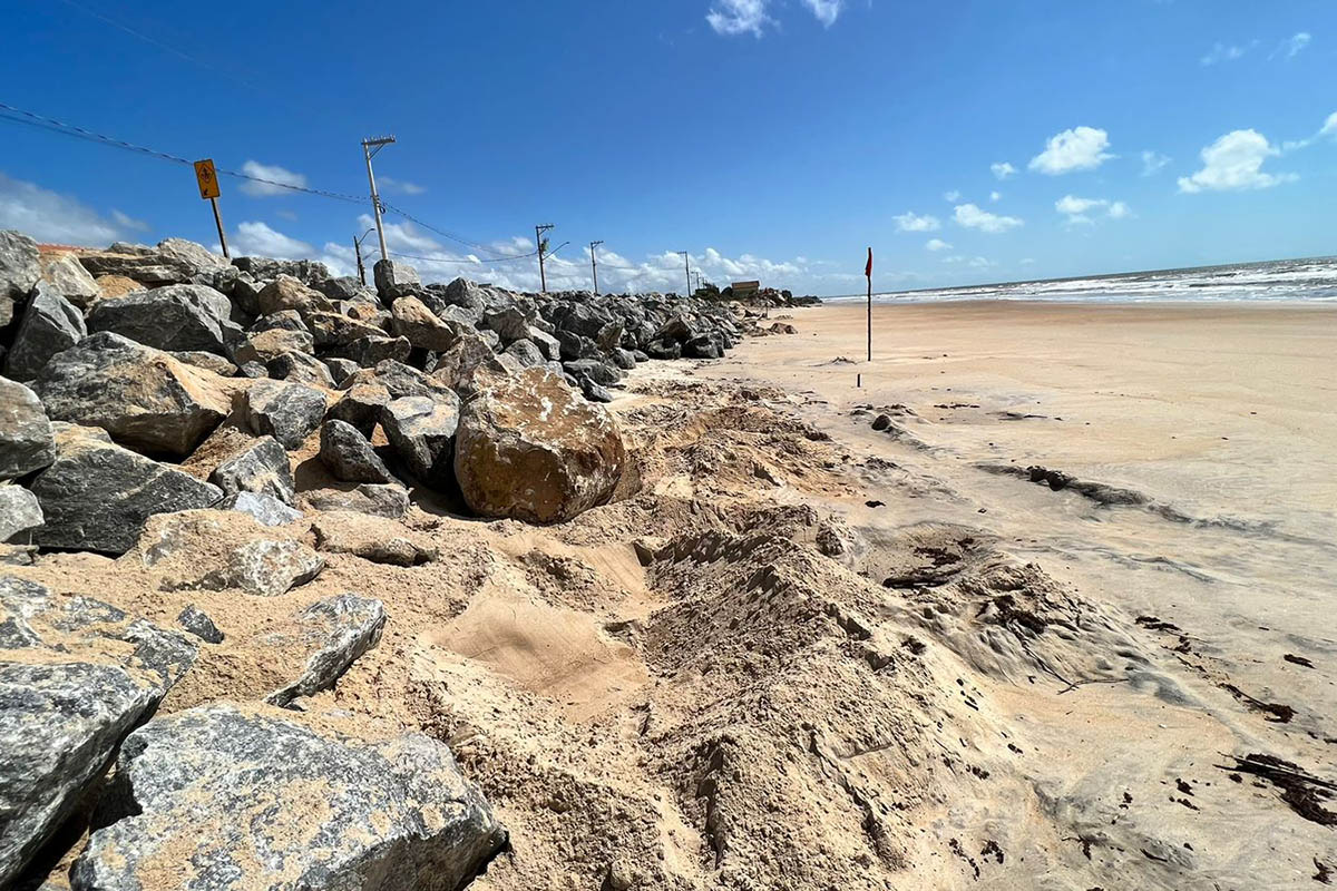 Investimento pretende prevenir danos causados por erosões e alagamentos em áreas costeiras do Espírito Santo. Foto: Divulgação (DER)