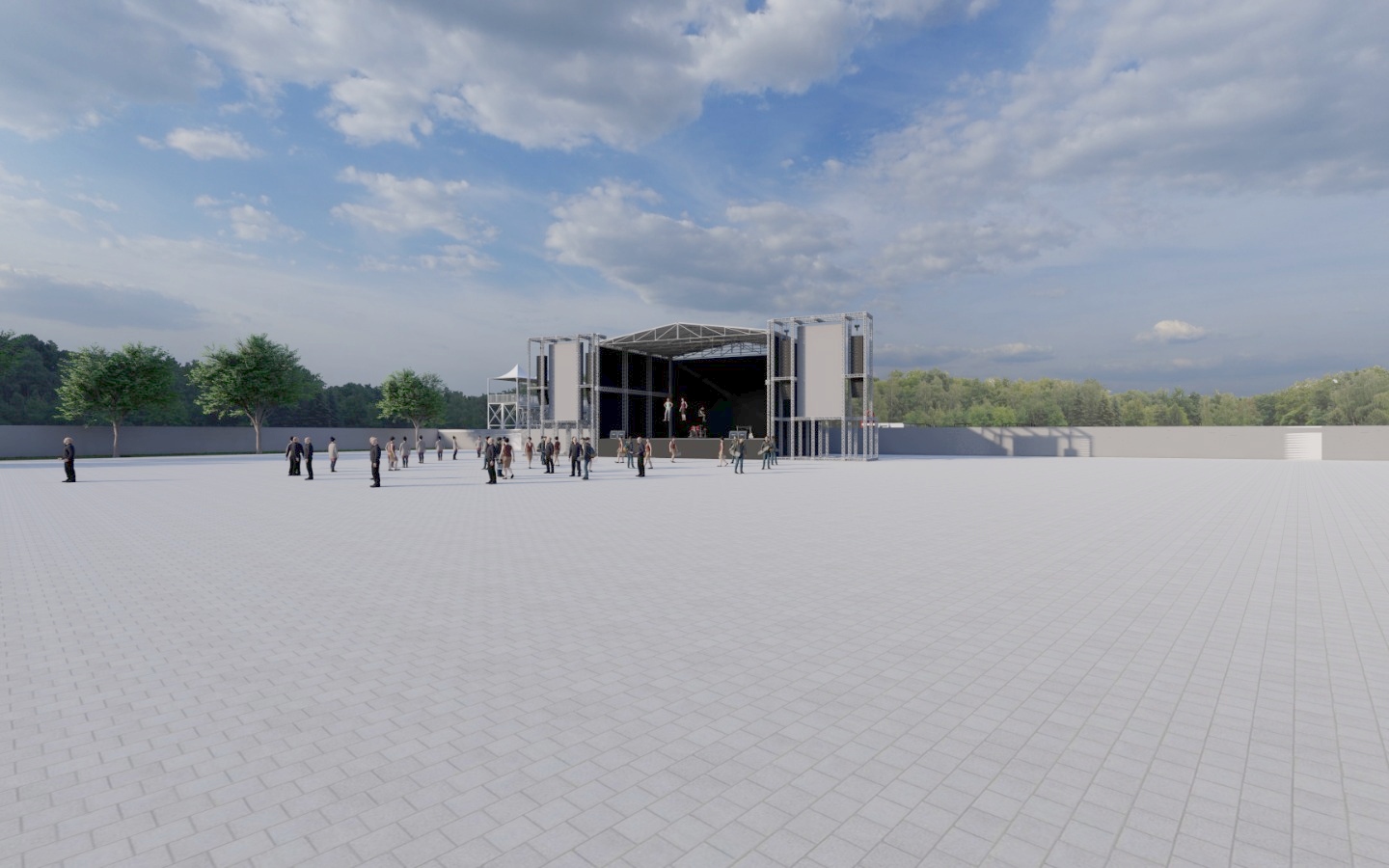 Projeto de como será a entrada do Parque de Exposições de Cariacica - Foto: Claudio Postay/PM Cariacica