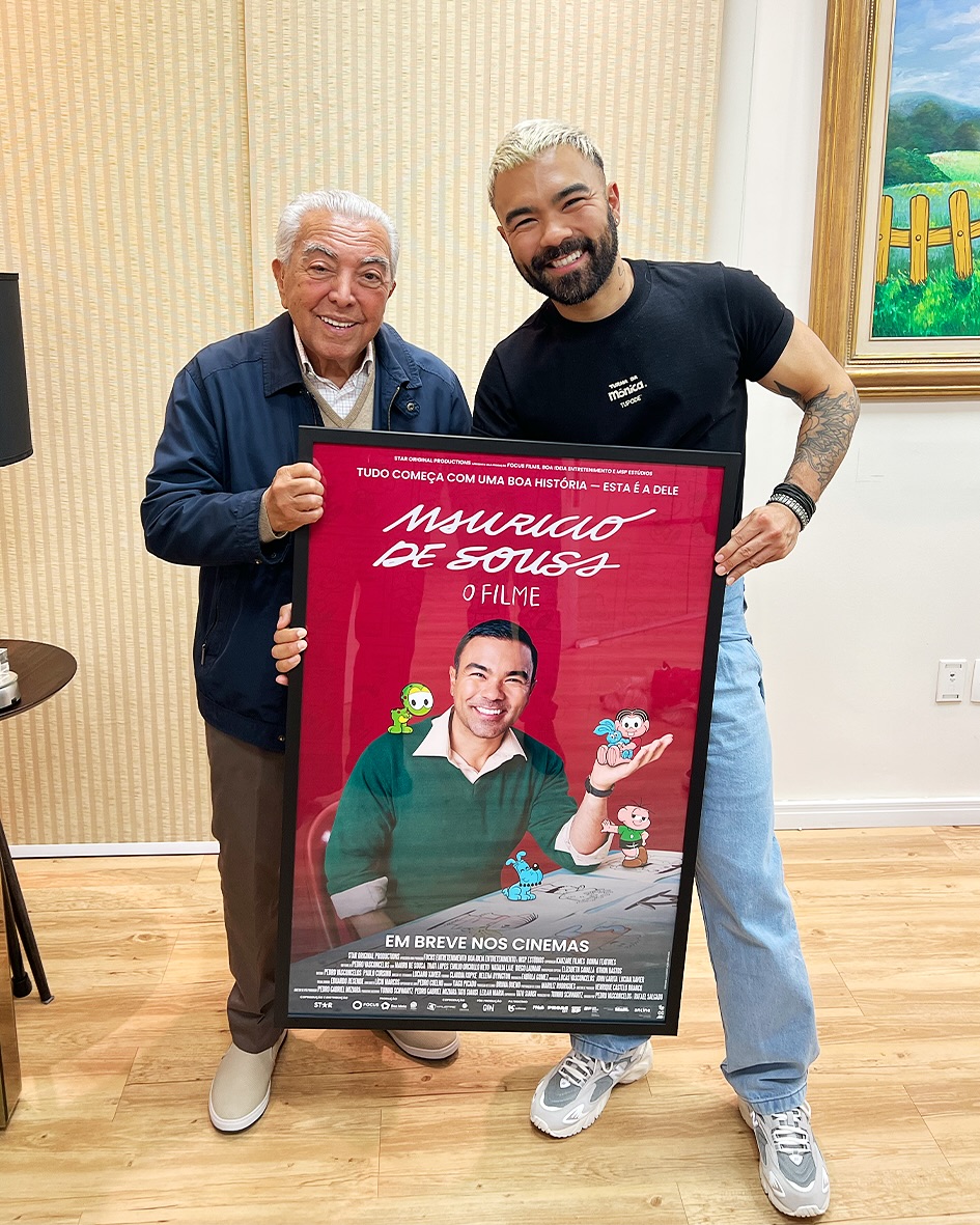 Mauricio de Sousa comemora 90 anos com homenagens marcantes: uma cinebiografia estrelada por seu filho e o livro MSP90, que reúne 90 quadrinistas - Foto: @mauricioaraujosousa