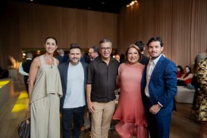 Na foto, Graziela de Caroli, Felipe Fioroti, Pedro Ariel, Ligia Diniz, André Secchin. Foto: CASCOR Espírito Santo