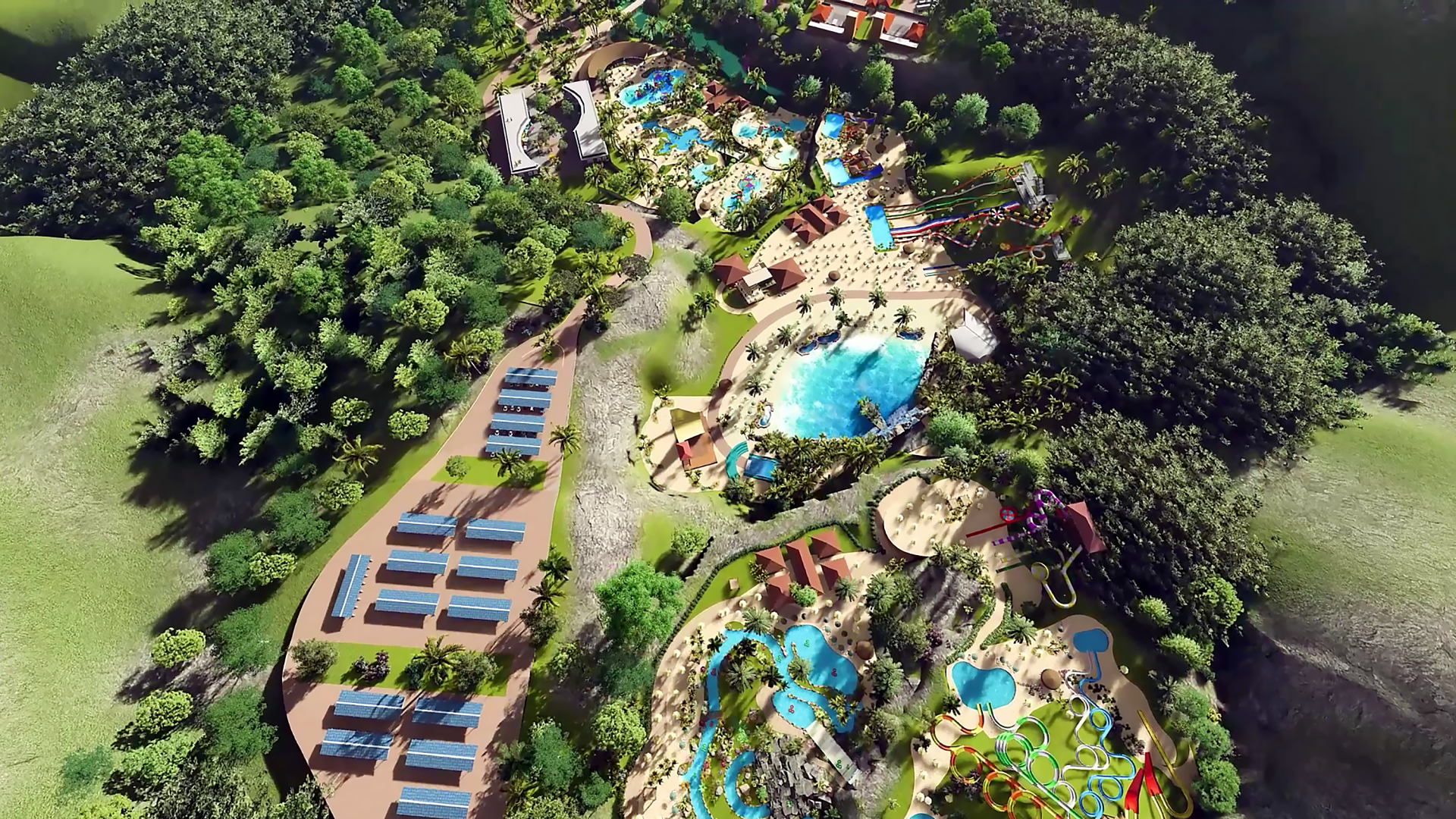 Parque aquático que vai compor um dos maiores resorts do Espírito Santo, no município de Pancas. Foto: Divulgação