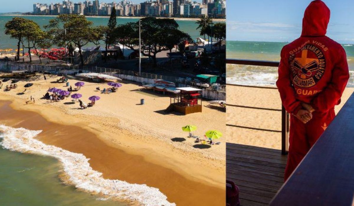 ​Operação Verão: guarda-vidas distribuem pulseirinhas para crianças nas praias. Foto: Danilo Martins