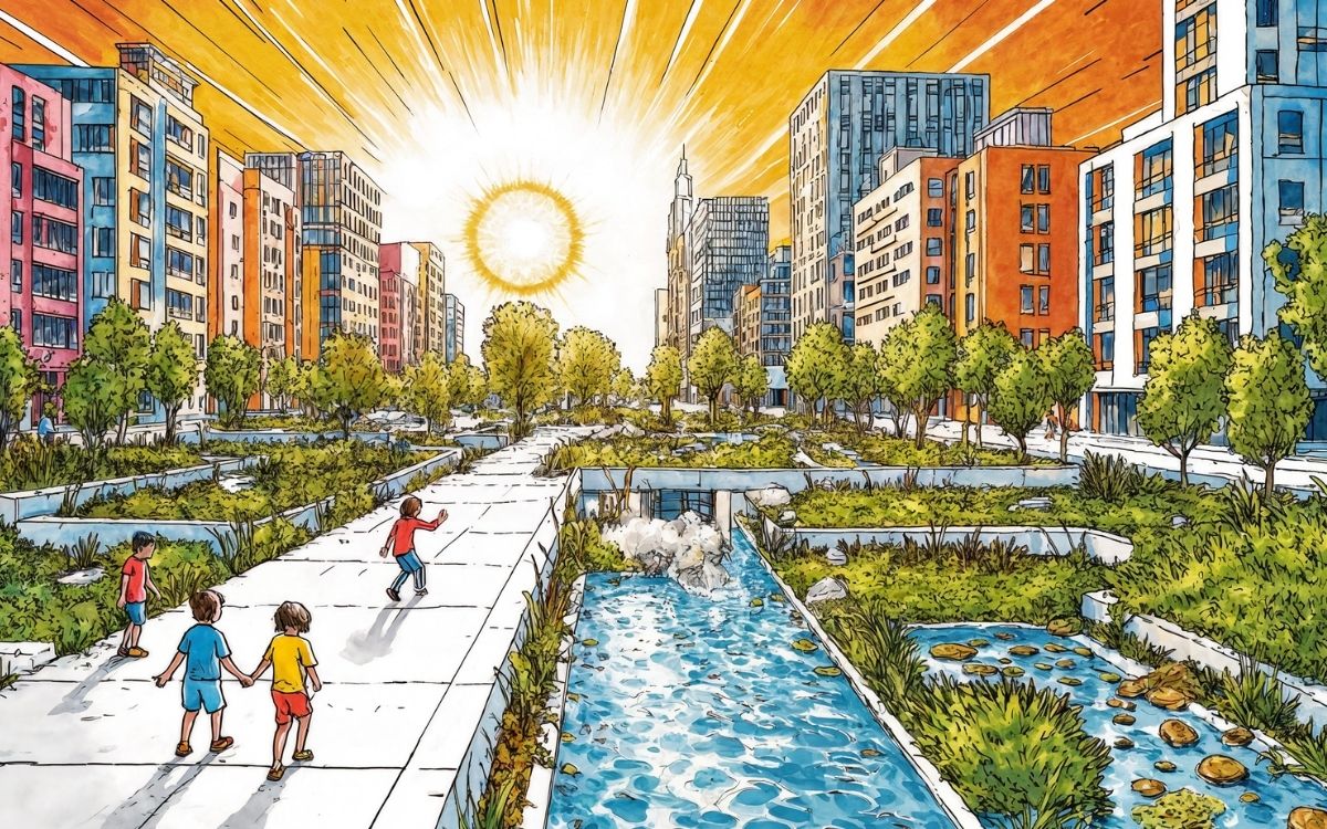 Cidades-esponja e a nova cultura urbana diante da crise climática