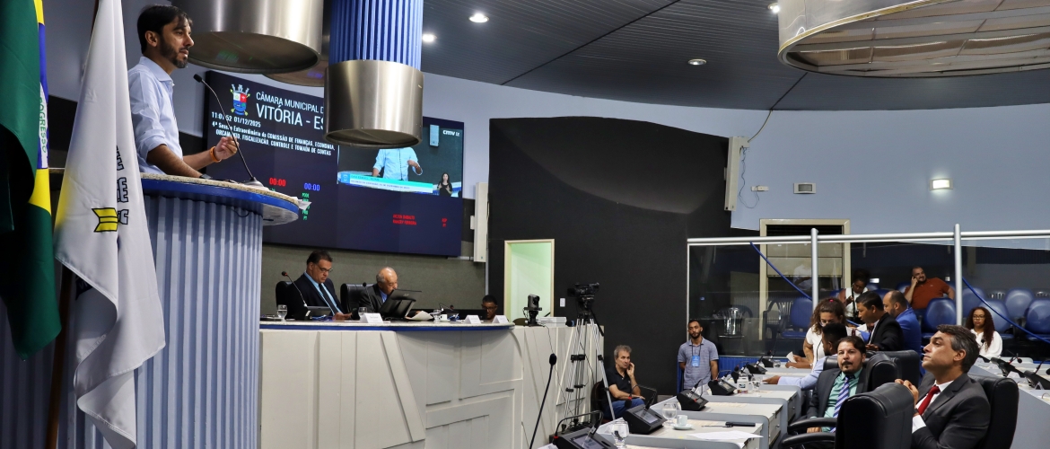 Vereadores aprovam orçamento de Vitória para 2026. Foto: Will Morais