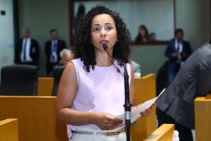 Deputada Camila Valadão defende soluções baseadas na natureza e planejamento climático para enfrentar calor e enchentes no ES. Foto: Divulgação