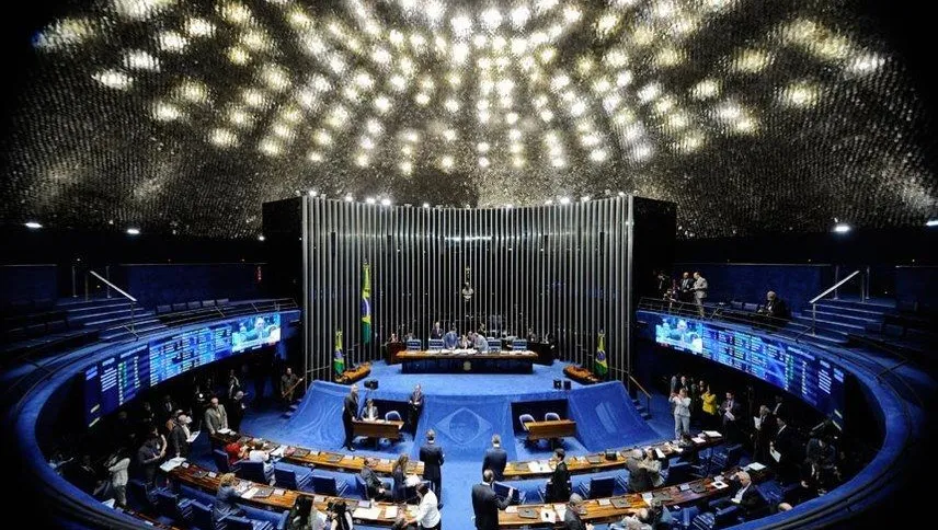 Plenário do Senado Federal, em Brasília: Espírito Santo terá duas vagas em disputa nas eleições de 2026. Foto: Marcos Oliveira (Agência Senado)