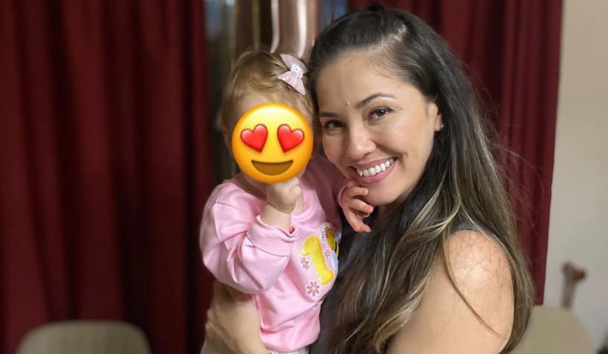 A filha da influencer capixaba Chris Lemos tem 1 ano e 6 meses. Foto: arquivo pessoal