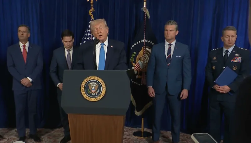 Donald Trump anuncia permanência das forças dos EUA na Venezuela até transição segura.