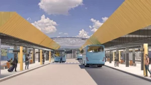 O novo Terminal de Carapina deverá ampliar a área e reforçar a acessibilidade, com calçadas adaptadas e circulação mais segura para os usuários.