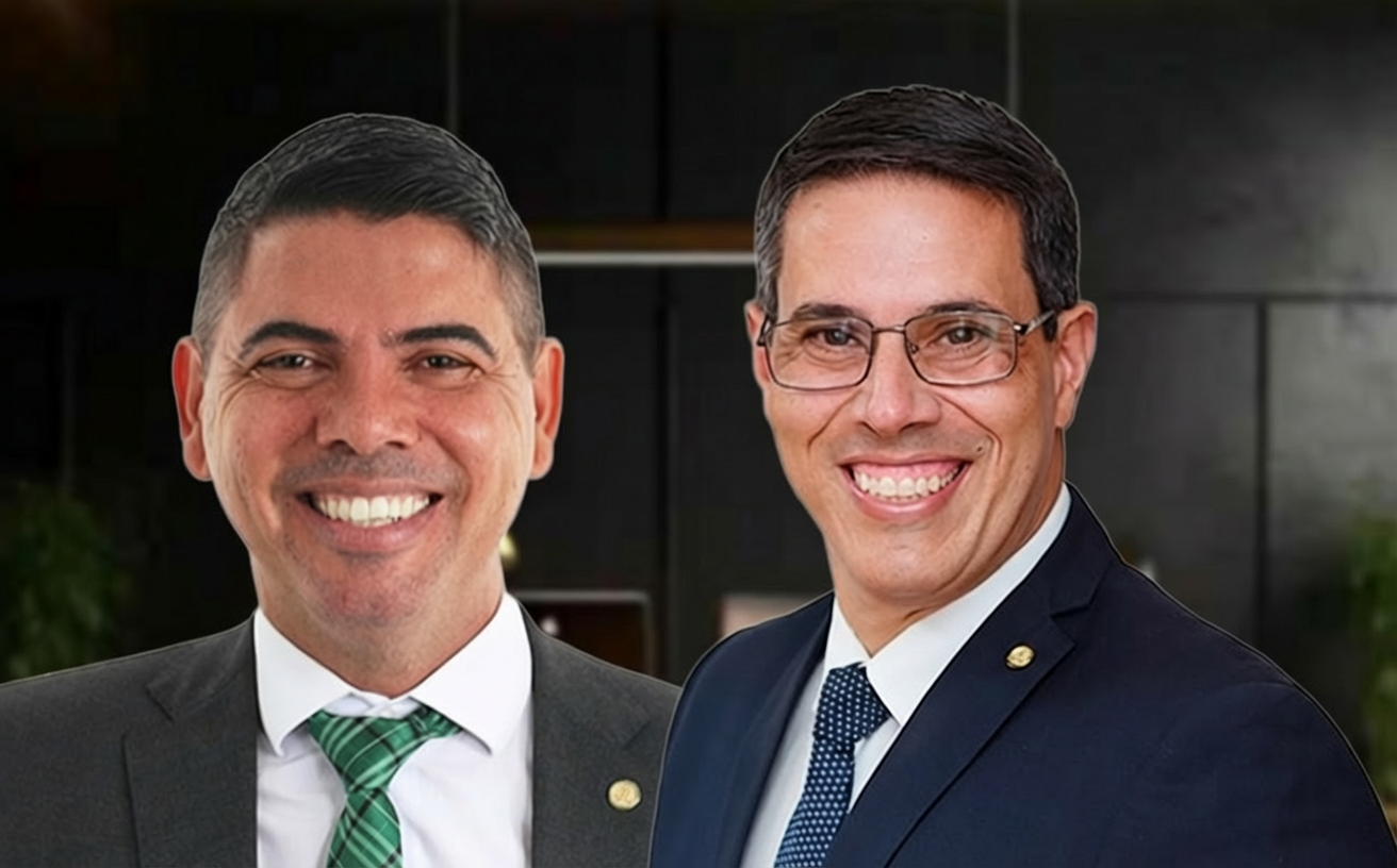 Deputados Messias Donato e Amaro Neto anunciam saída do Republicanos em meio a rearranjo político no Espírito Santo. Foto: Criação Next Editorial