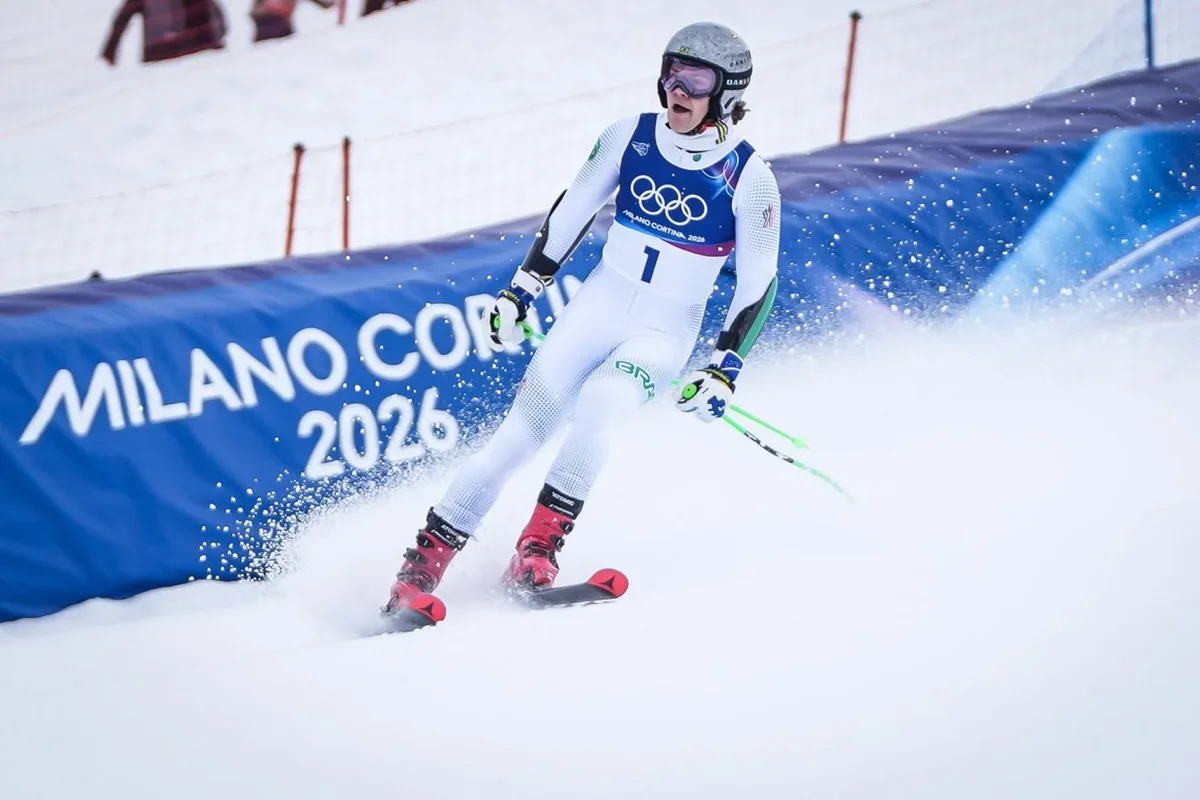 Lucas Pinheiro Braathen vence slalom gigante e conquista ouro para o Brasil. Foto: Rafael Bello/COB
