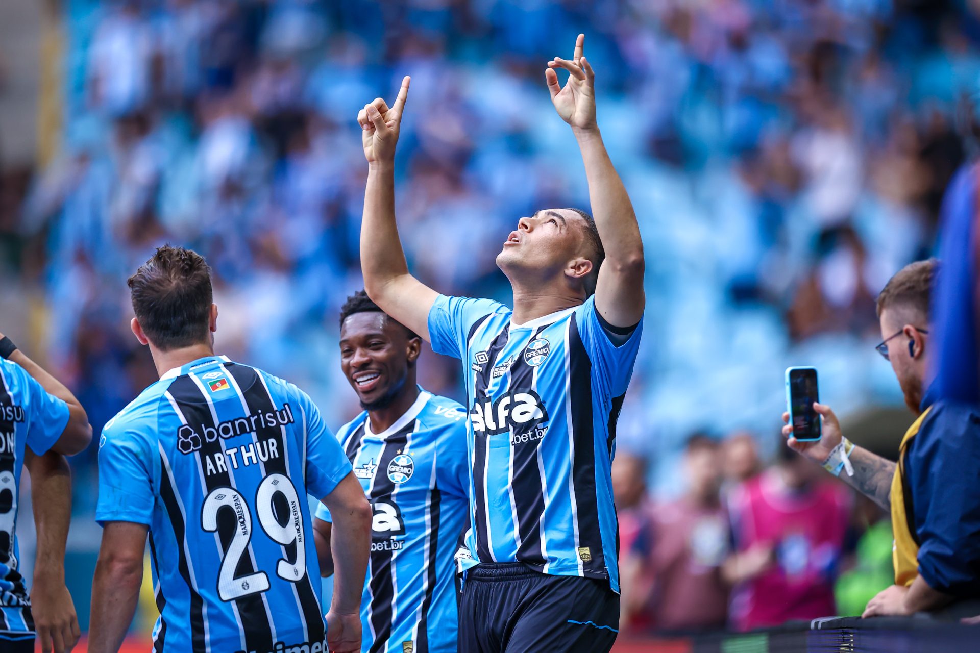 Grêmio vence Juventude nos pênaltis e avança para a final do Campeonato Gaúcho. Foto: Divulgação/GREMIO FBPA