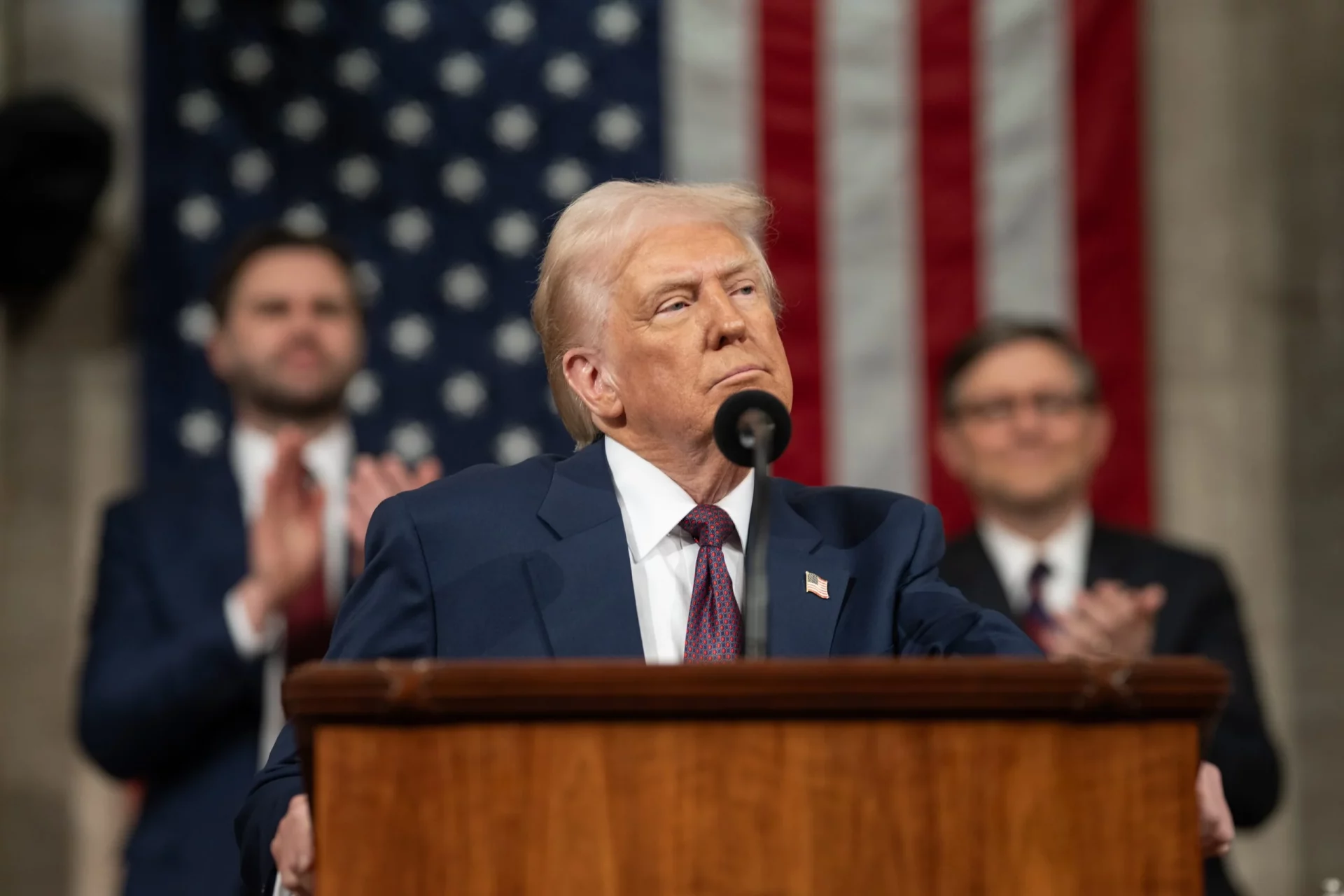 Donald Trump anuncia nova tarifa global de 10% em coletiva de imprensa. Foto: @WhiteHouse/Fotos Públicas