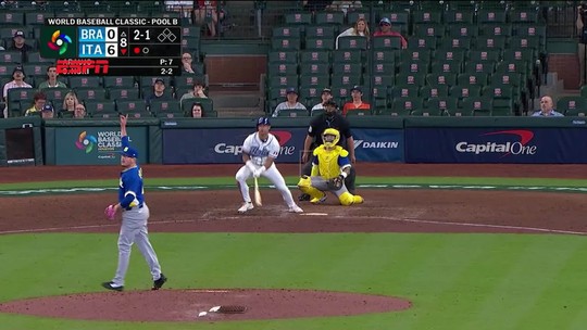 Venezuela derrota os Estados Unidos por 3 a 2 no World Baseball Classic em Miami. Reprodução/ESPN