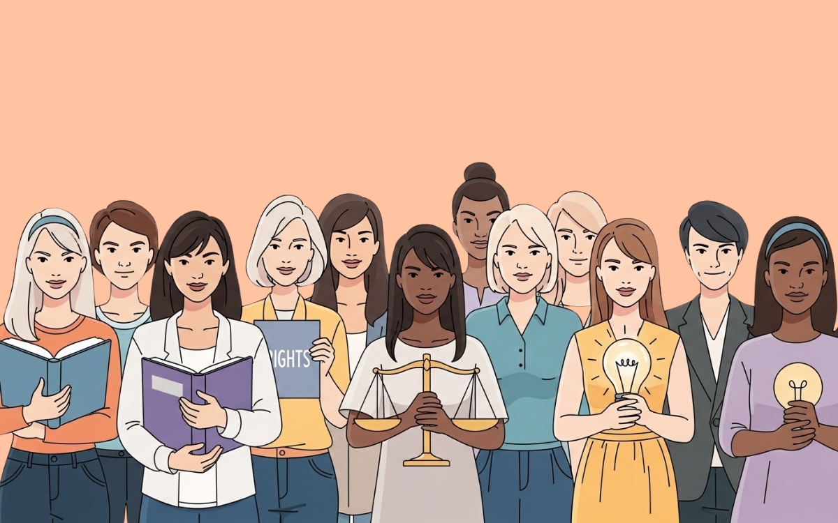 Direitos. Justiça. Ação. Para TODAS as mulheres e meninas