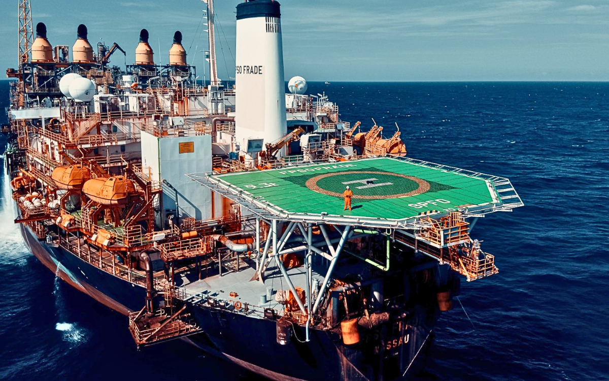 A FPSO Frade atua na Bacia de Campos, no Campo de Wahoo. Foto: Divulgação Prio