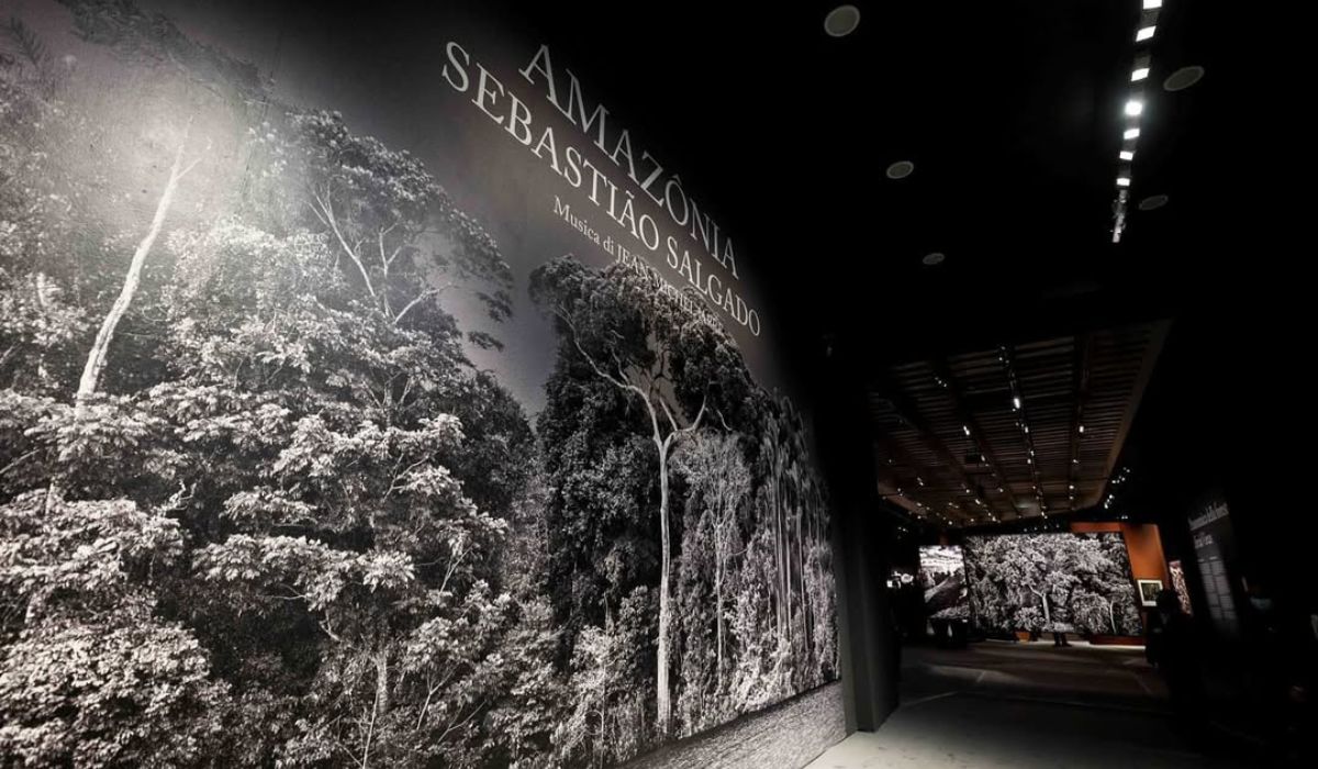 A mostra reúne imagens captadas ao longo de expedições pela Amazônia e propõe uma experiência imersiva que combina fotografia, som e narrativa ambiental, já consagrada em grandes centros culturais ao redor do mundo. Foto: @sebastiaosalgadooficial