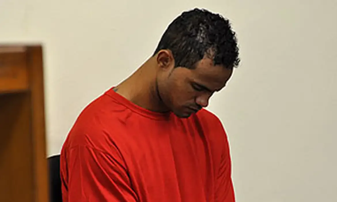 Goleiro Bruno é preso após sair do RJ sem autorização durante liberdade condicional. Foto: Renata Caldeira/TJMG