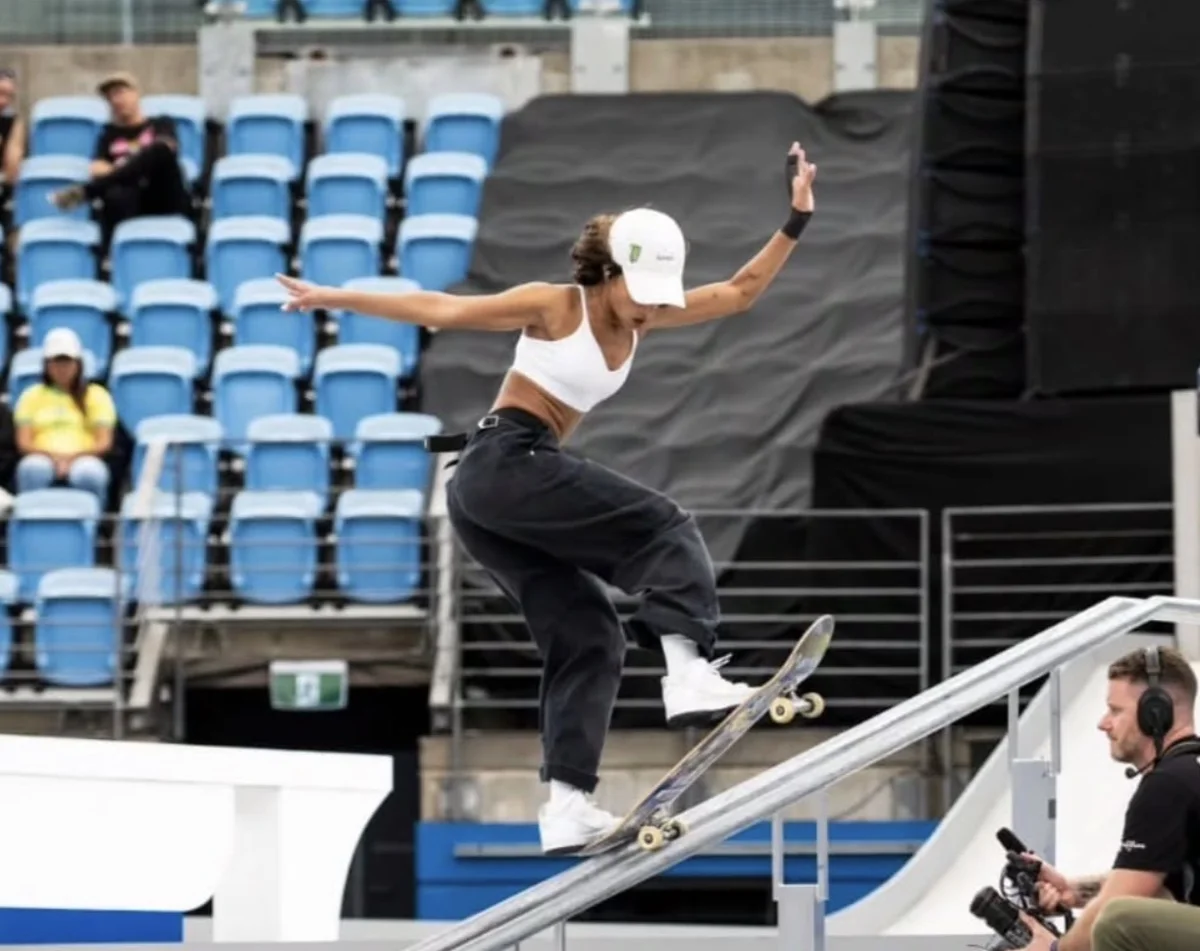 Rayssa Leal classificada para a final do Campeonato Mundial de skate em São Paulo. Foto: Reprodução/Instagram @rayssalealsk8
