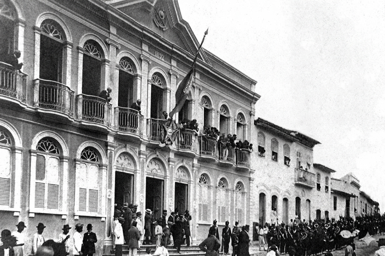Uma das fotos históricas que compõem o acervo especial dos 190 anos da Assembleia Legislativa. Foto: Divulgação
