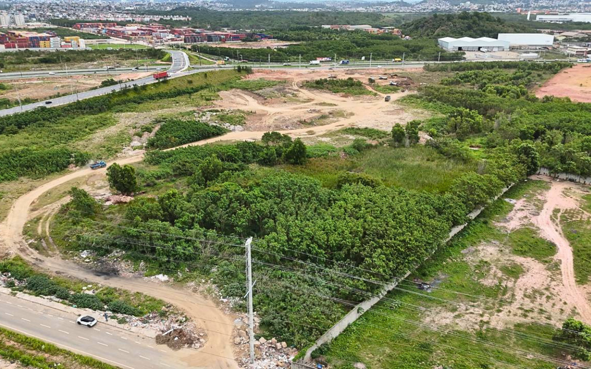 Terreno de R$ 10 milhões que será leiloado para empresas, localizado em Vale Encantado, Vila Velha. Foto: divulgação