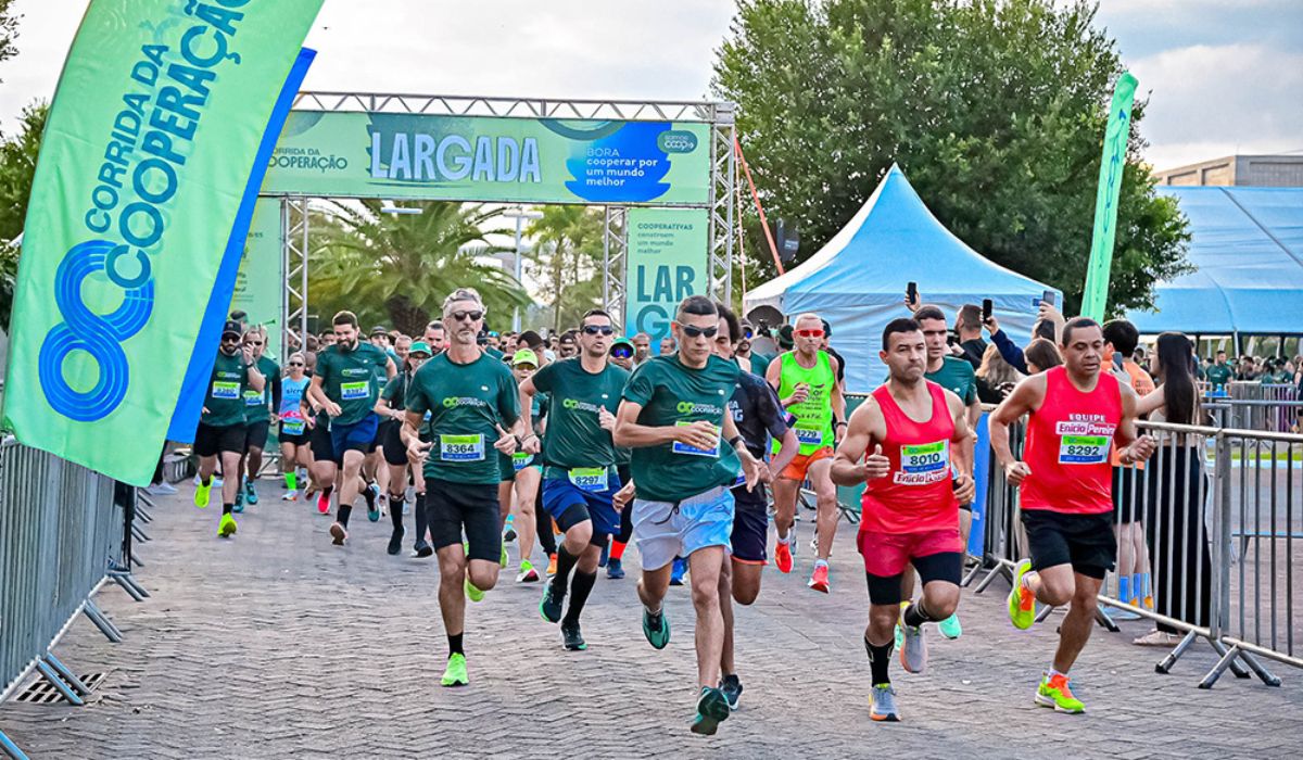 Primeira edição da Corrida da Cooperação reuniu mais de mil participantes e arrecadou recursos para instituições sociais capixabas. Foto: Divulgação/ Sistema OCB/ES