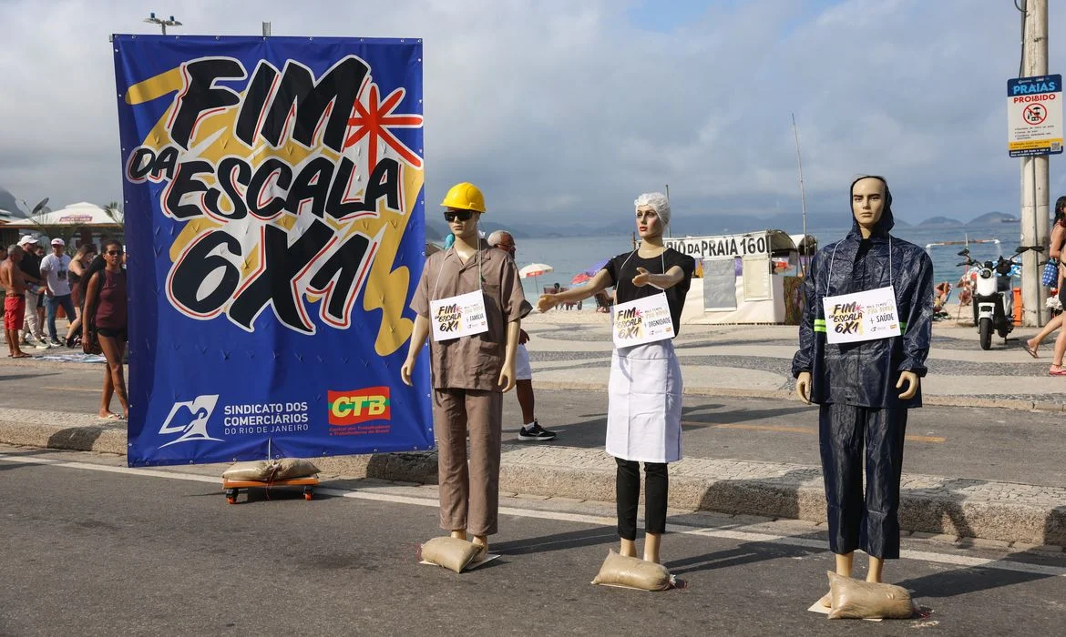Campanha do governo federal para acabar com a escala de trabalho 6x1 e garantir mais descanso.