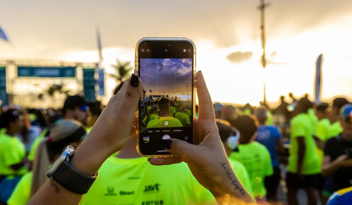 Atletas participam da Corrida da Madalena à Penha em Vila Velha, Espírito Santo. Foto: divulgação