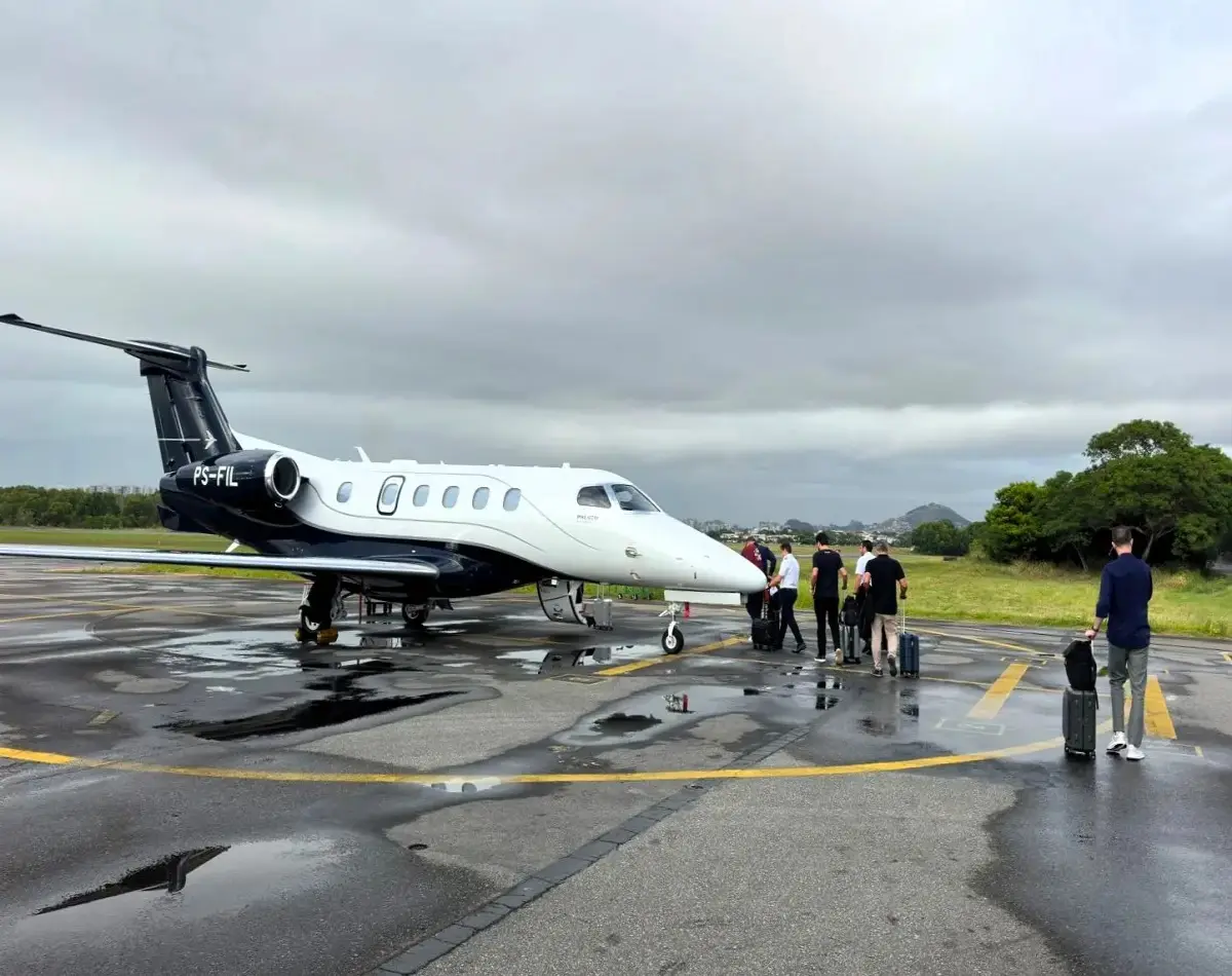 Aeroporto de Vitória realiza primeiro voo internacional direto para Buenos Aires.
