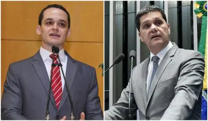Ricardo Ferraço aparece à frente em cenários da pesquisa para o Governo do Espírito Santo em 2026. Foto: Tati Beling/Ales e Waldemir Barreto/Agência Senado