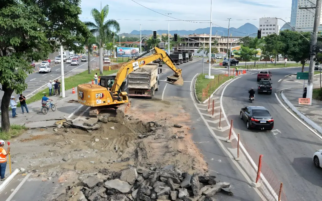 Obras novo viaduto: trânsito na Mário Gurgel está com desvios; veja opções de rotas alternativas