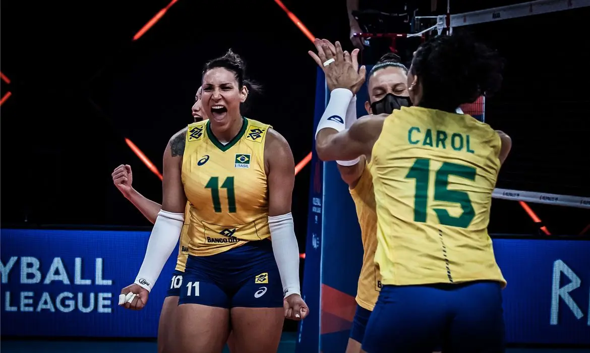 Invicto, Brasil encara campeãs olímpicas na Liga das Nações de Vôlei
