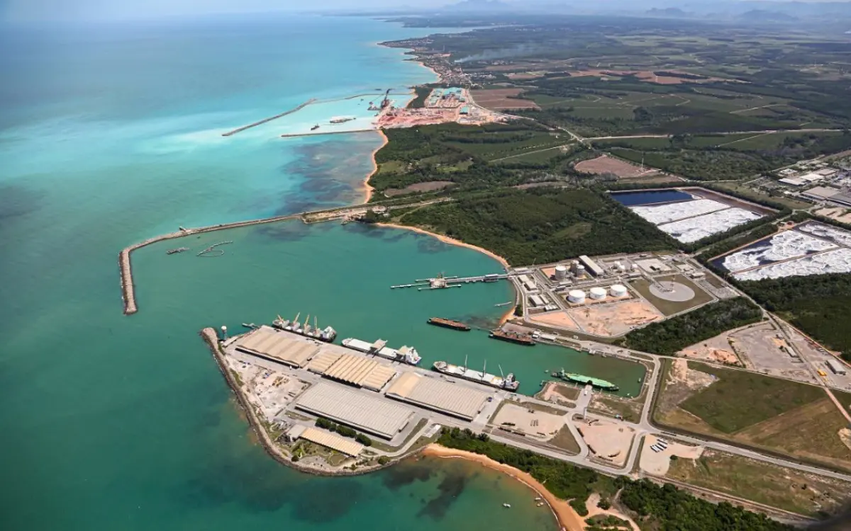 Área em Aracruz onde ficará a primeira Zona de Processamento de Exportação (ZPE) privada do Brasil.