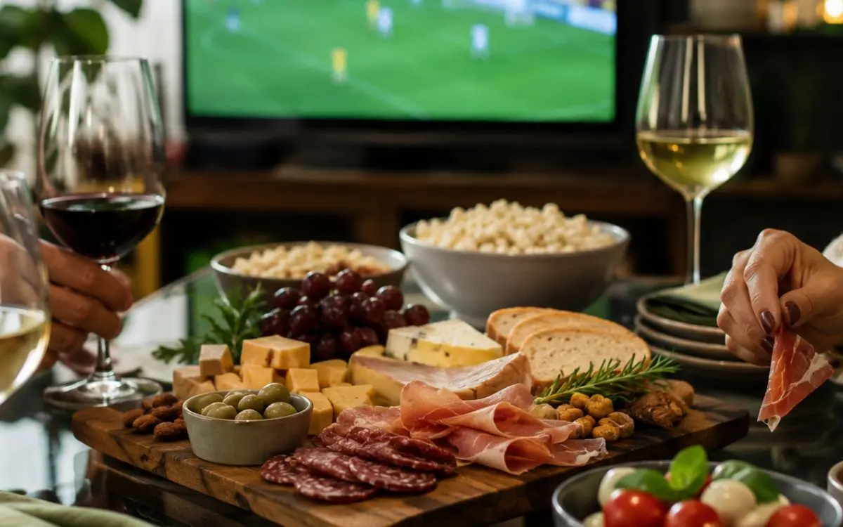 Queijos, embutidos, pipoca e vinhos podem formar combinações surpreendentes para quem quer reunir os amigos e assistir aos jogos com mais sabor