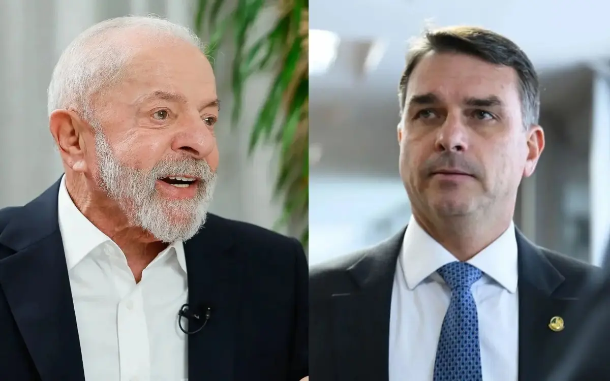 Levantamento mostra Flávio Bolsonaro à frente de Lula no Espírito Santo.