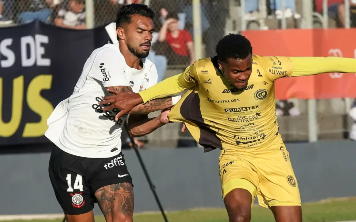 Corinthians e Cascavel jogam amistoso com empate no placar final de 1 a 1.